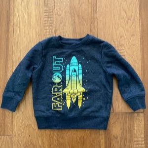 Space fleece sweatshirt